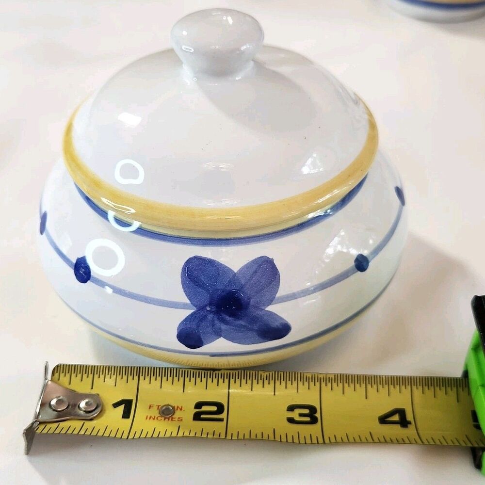 Italian Hand Painted Floral Pottery Tureen with Lid & Matching Serving Platter - Picture 16 of 16